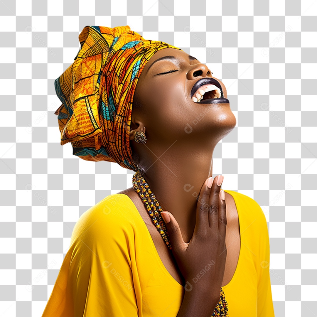 Mulher Orando Rezando PNG Transparente