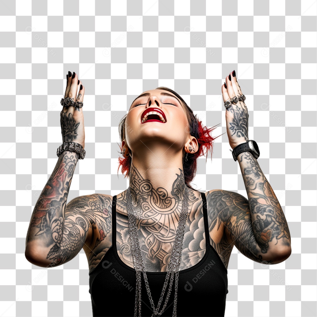 Mulher Orando Rezando PNG Transparente