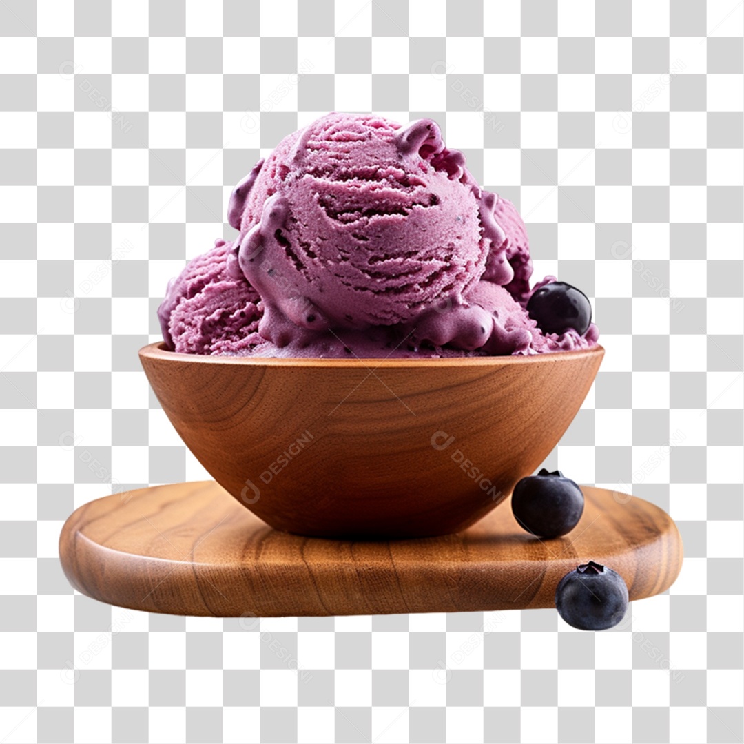 Açaí em Vasilha PNG Transparente