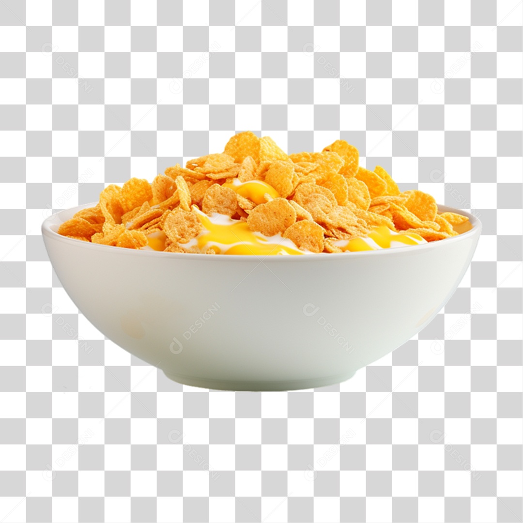 Sucrilhos com Leite PNG Transparente
