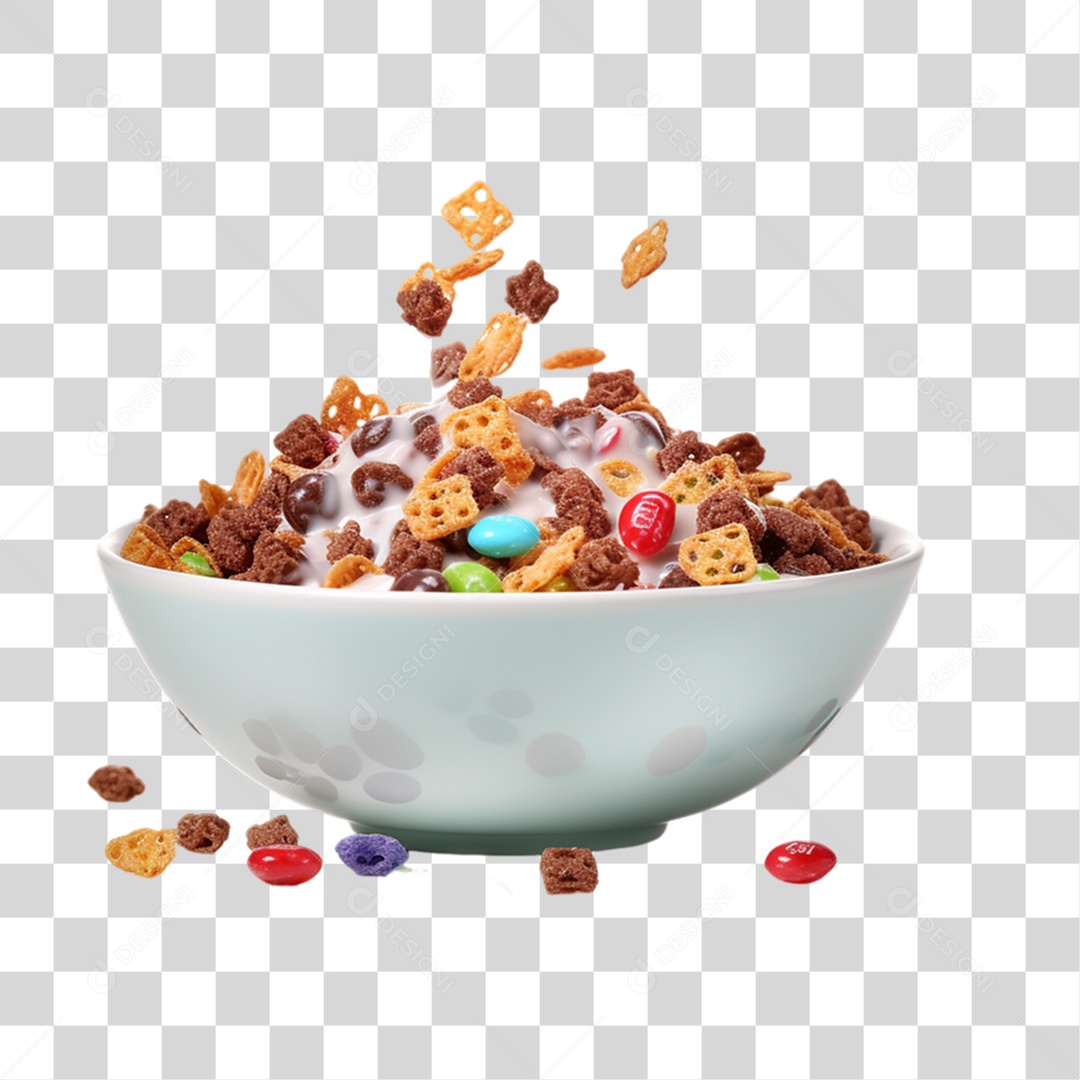 Sucrilhos com Leite PNG Transparente