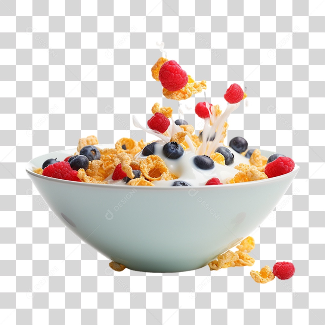 Sucrilhos com Leite PNG Transparente