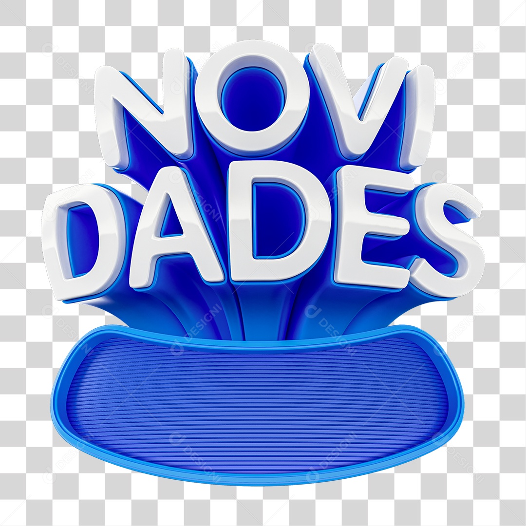 Selo 3D Novidades PNG Transparente