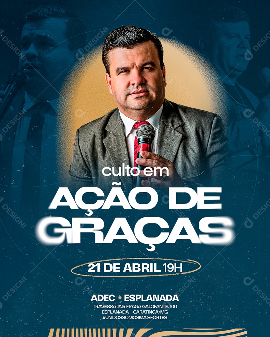 Social Media Igreja Ação de Graças PSD Editável