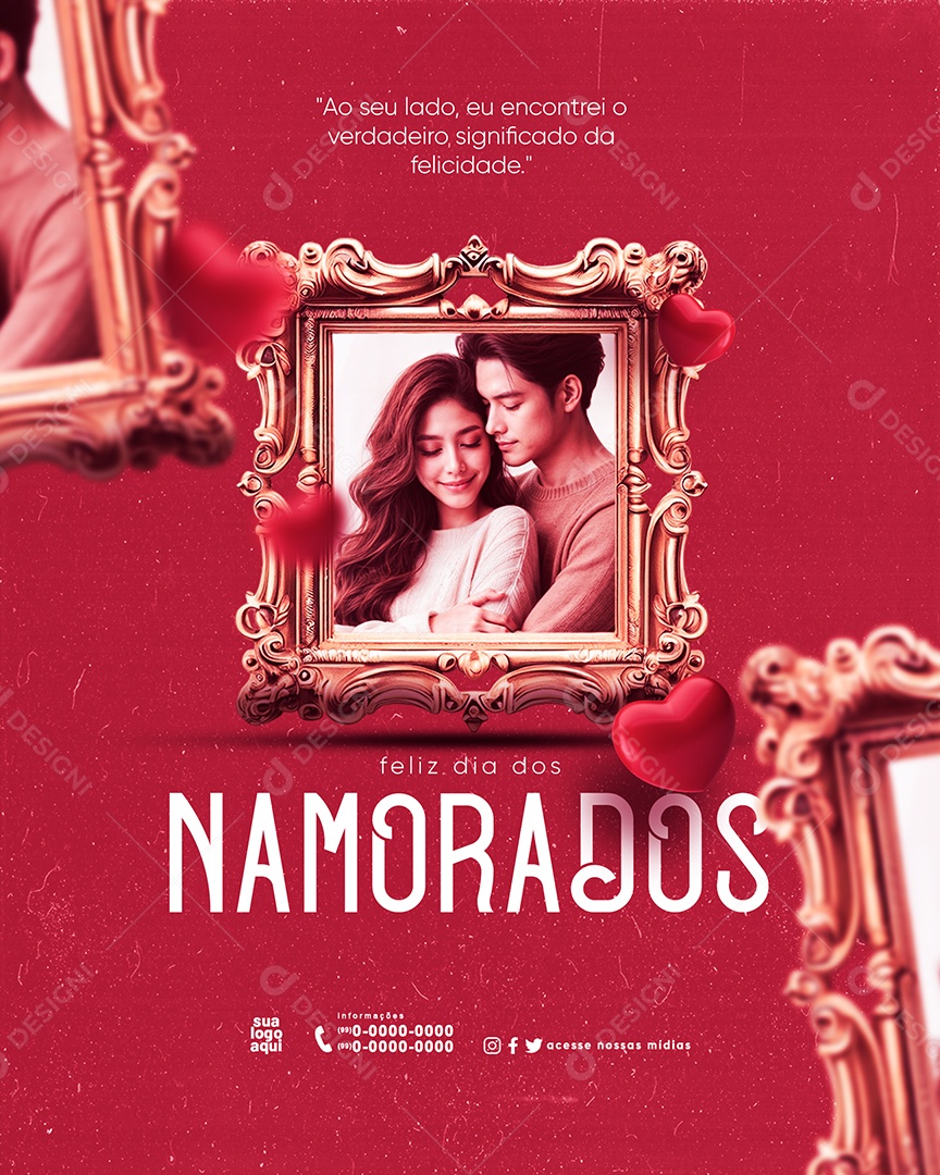 Dia dos Namorados 12 de Junho Social Media PSD Editável