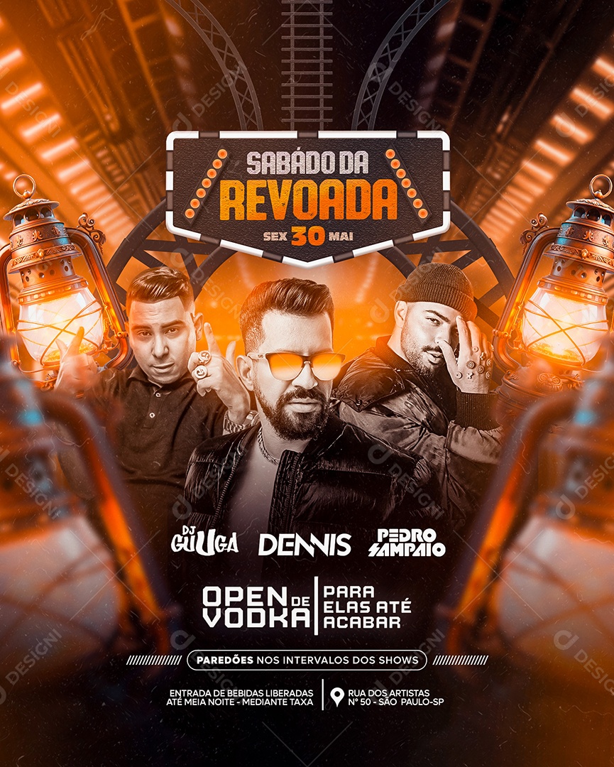 Social Media Sábado da Revoada PSD Editável