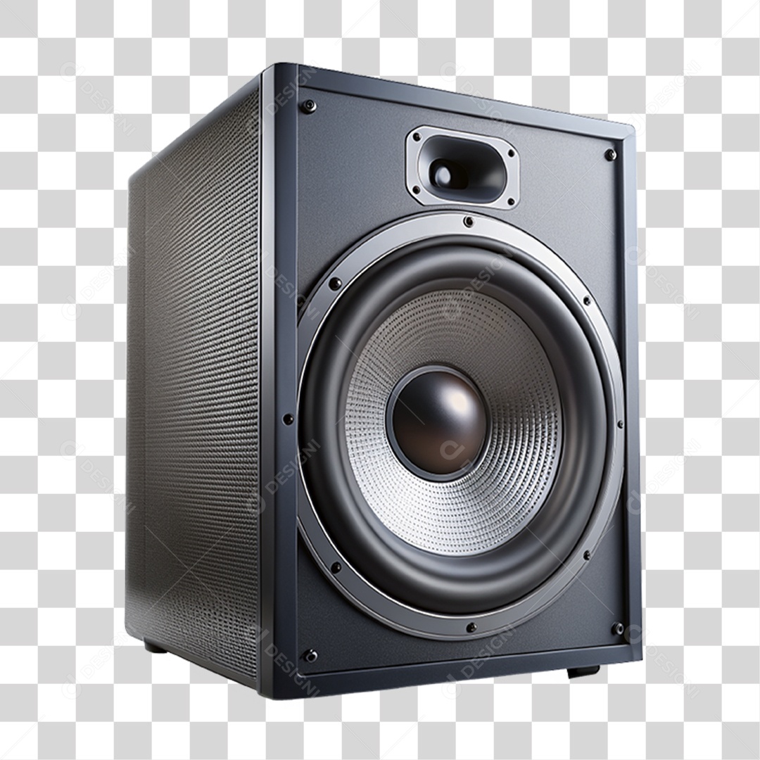 Elemento 3D Caixas de Som Músicas PNG Transparente