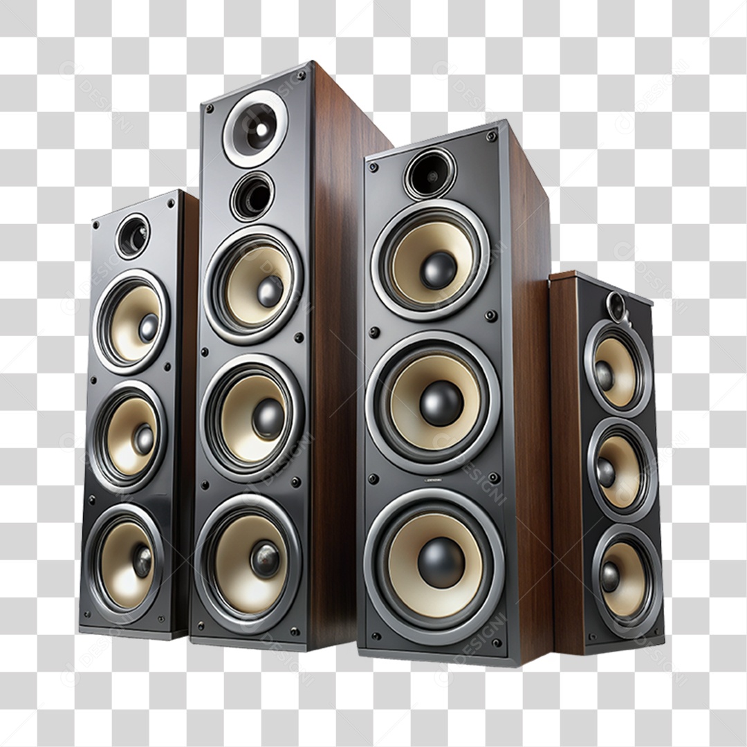 3D Element, Sound Boxes, Songs, PNG, Transparent