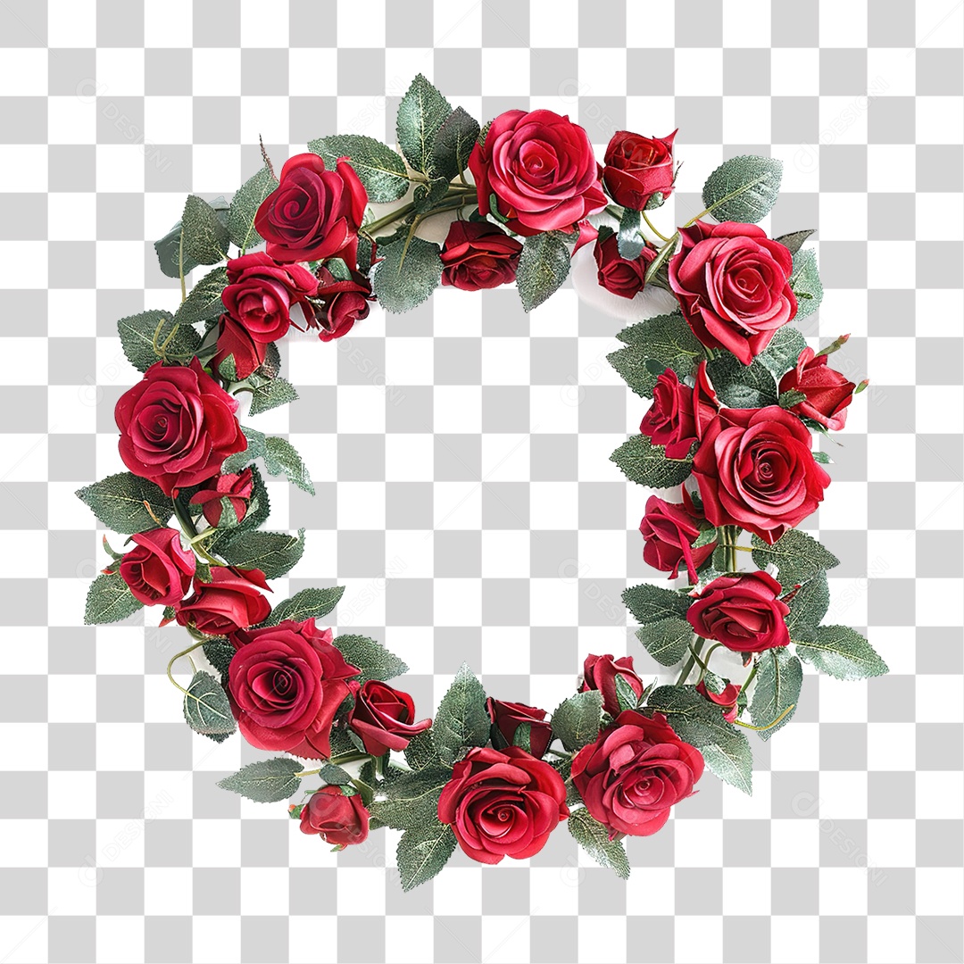 Coroa de Rosas PNG Transparente