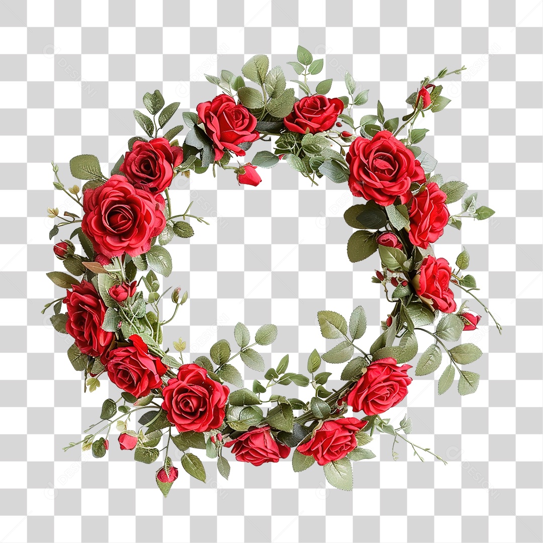 Coroa de Rosas PNG Transparente