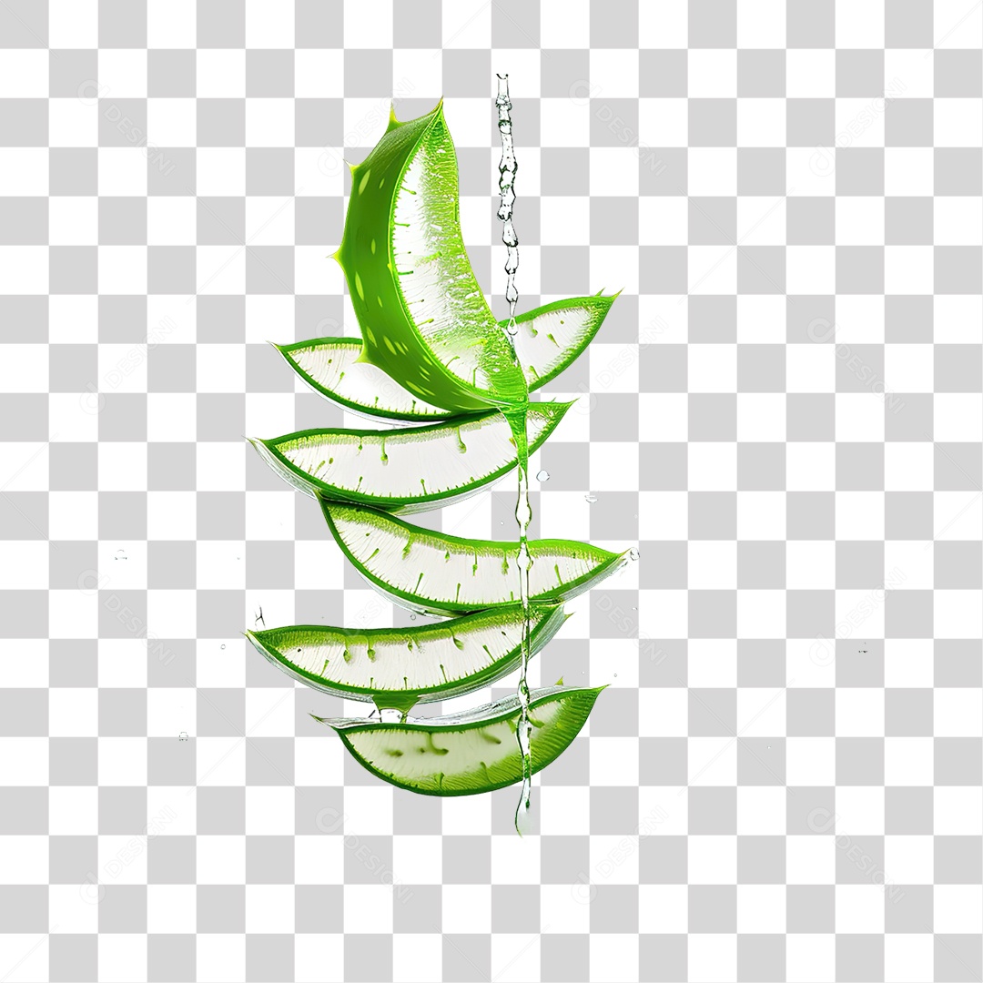 Pedaços de Babosa Planta PNG Transparente