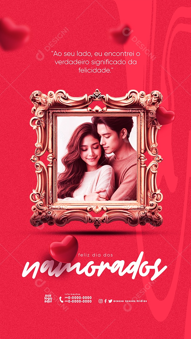 Story Dia dos Namorados 12 de Junho Social Media PSD Editável