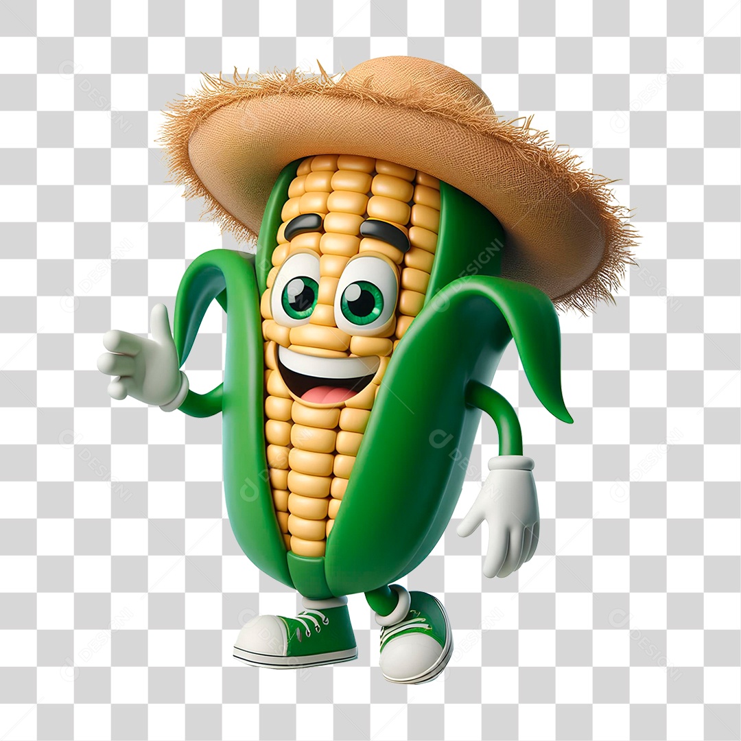 Mascote Milho Verde Festa Junina