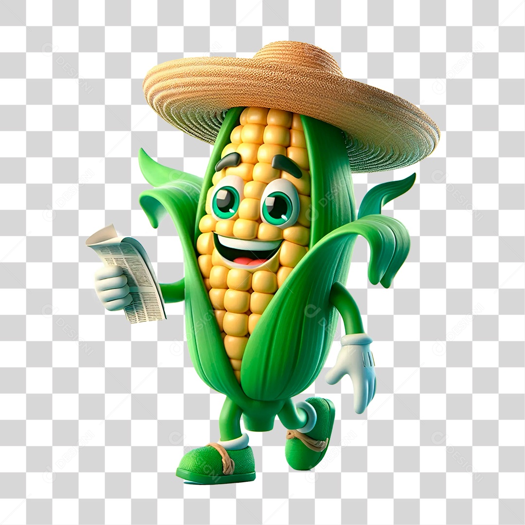 Mascote Milho Verde Festa Junina