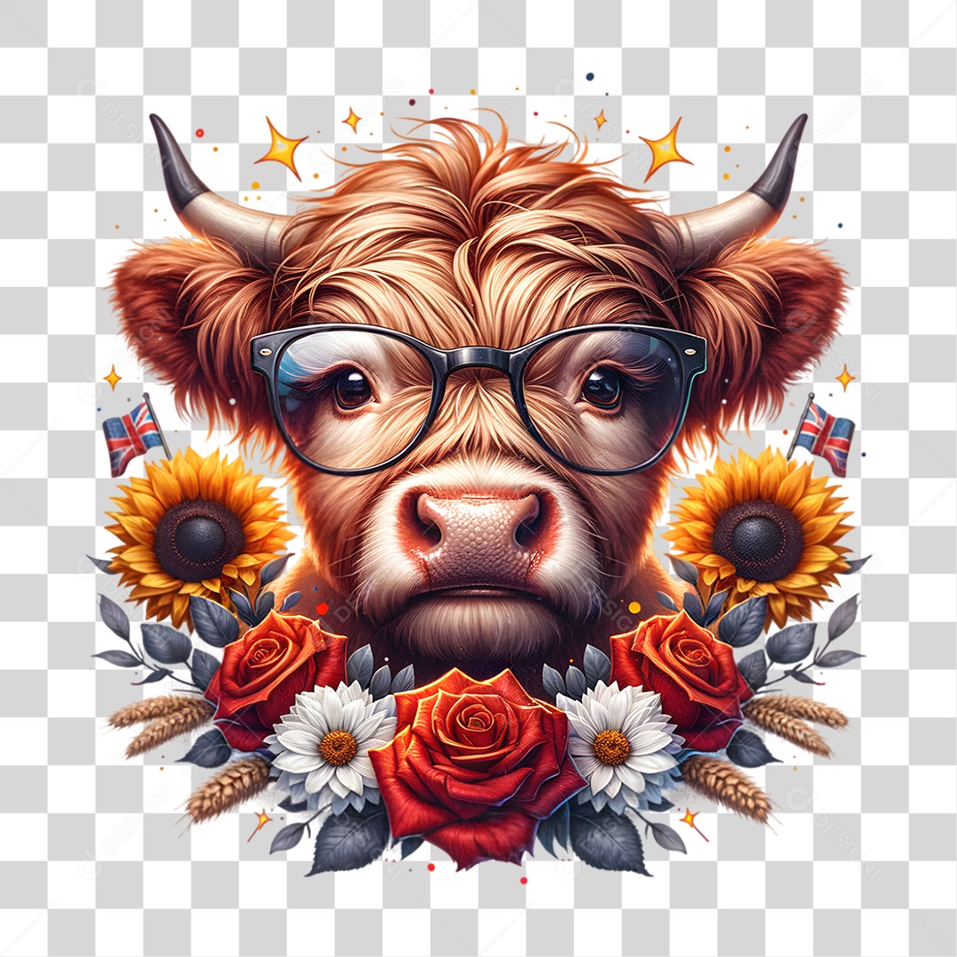 Elemento 3D 4 de Julho Dia da Independência dos Estados Unidos PNG Transparente