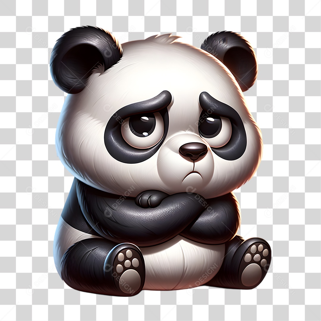 Mascote Panda PNG Transparente