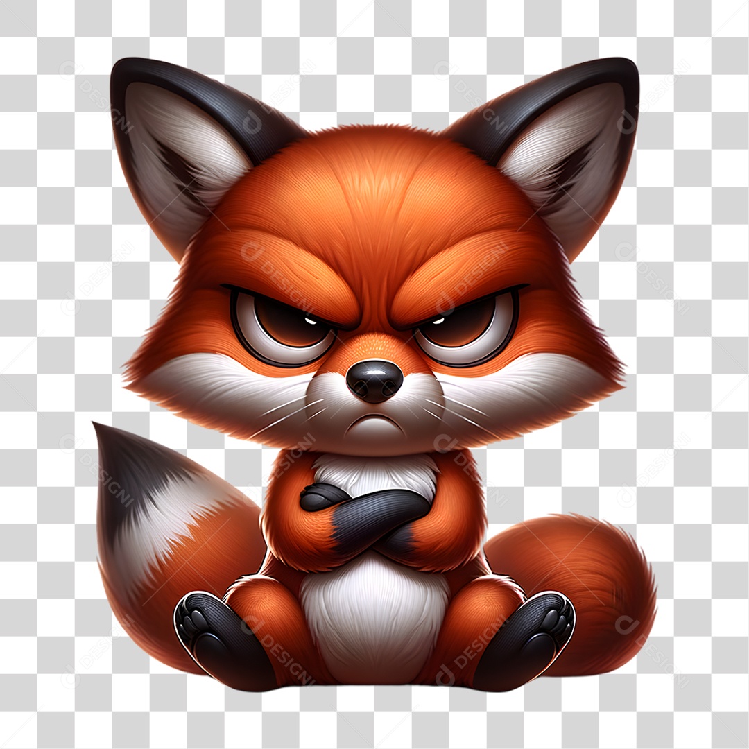 Mascote Raposa PNG Transparente