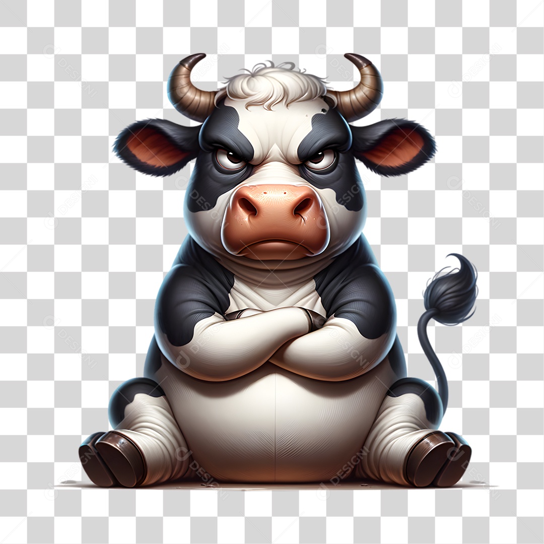 Mascote Touro PNG Transparente