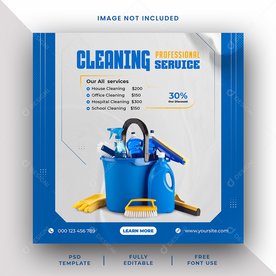 Serviços Gerais Social Media PSD Editável