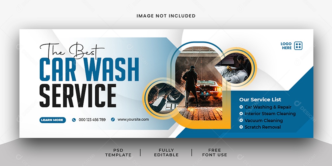 Lava Jato o Melhor Serviço de Lavagem de Carros Social Media PSD Editável