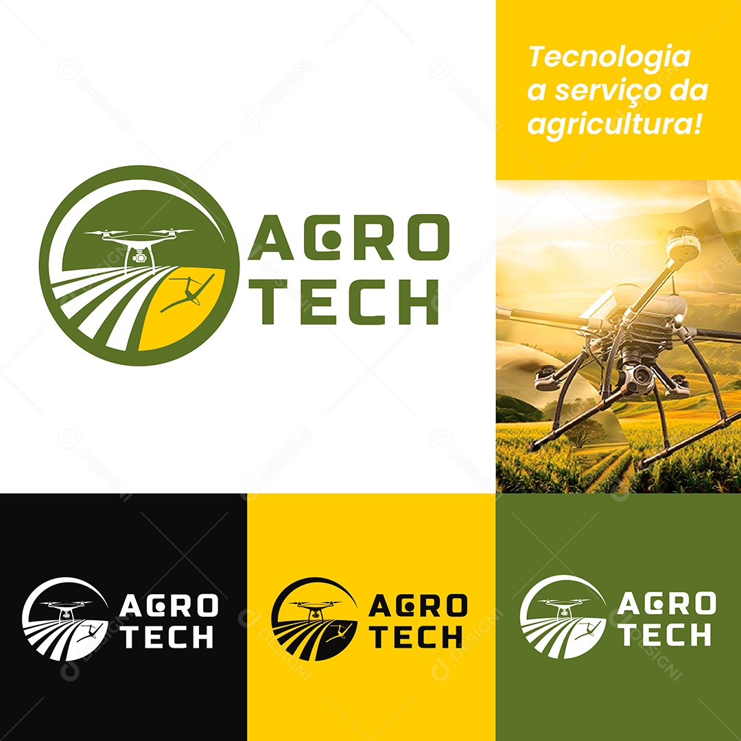 Logo Agro Tech Vetor Ai + EPS Editável