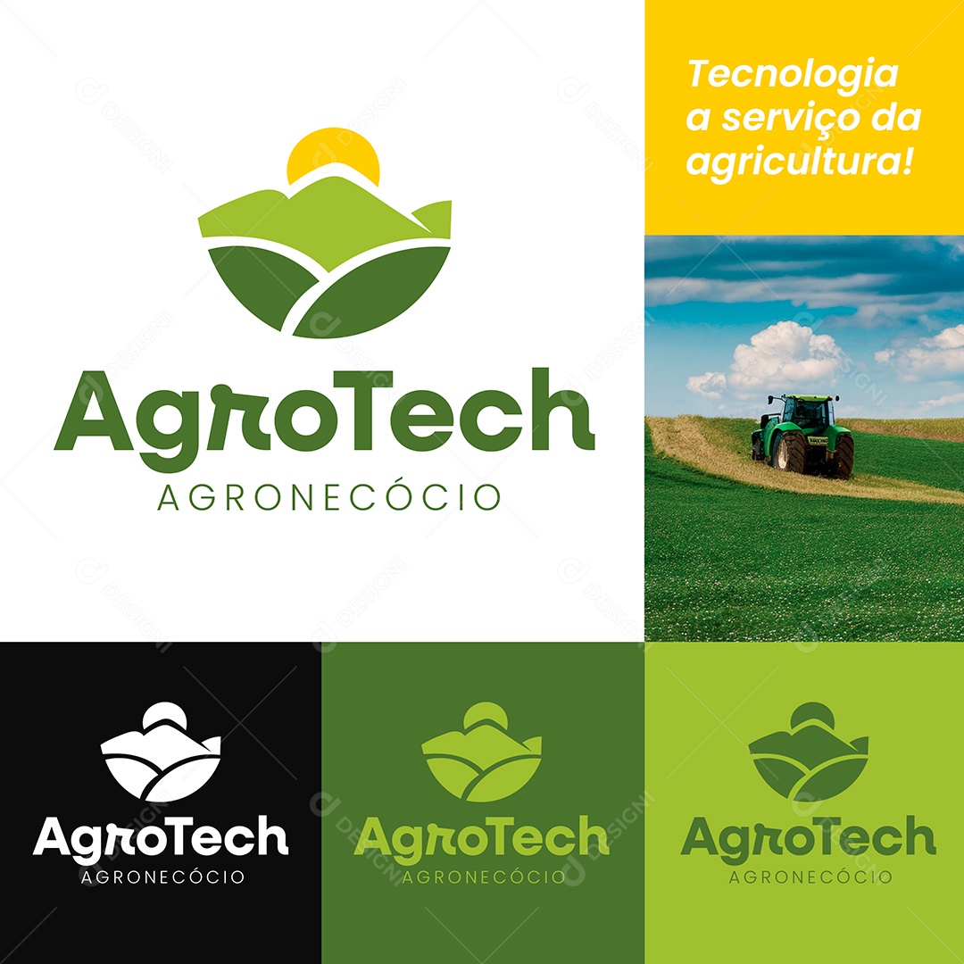 Logo Agro Tech Vetor Ai + EPS Editável