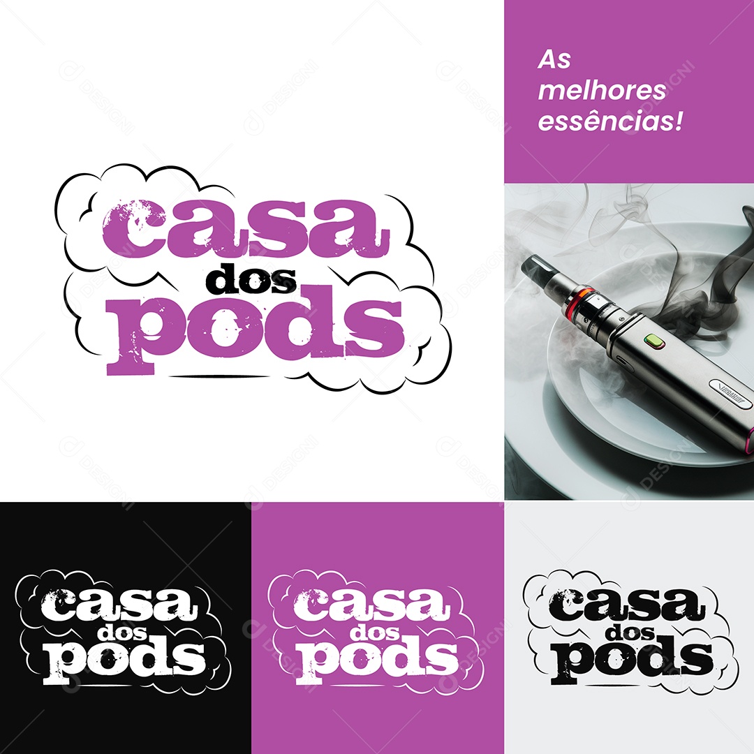 Logo Casa dos Pods Vetor Ai + EPS Editável