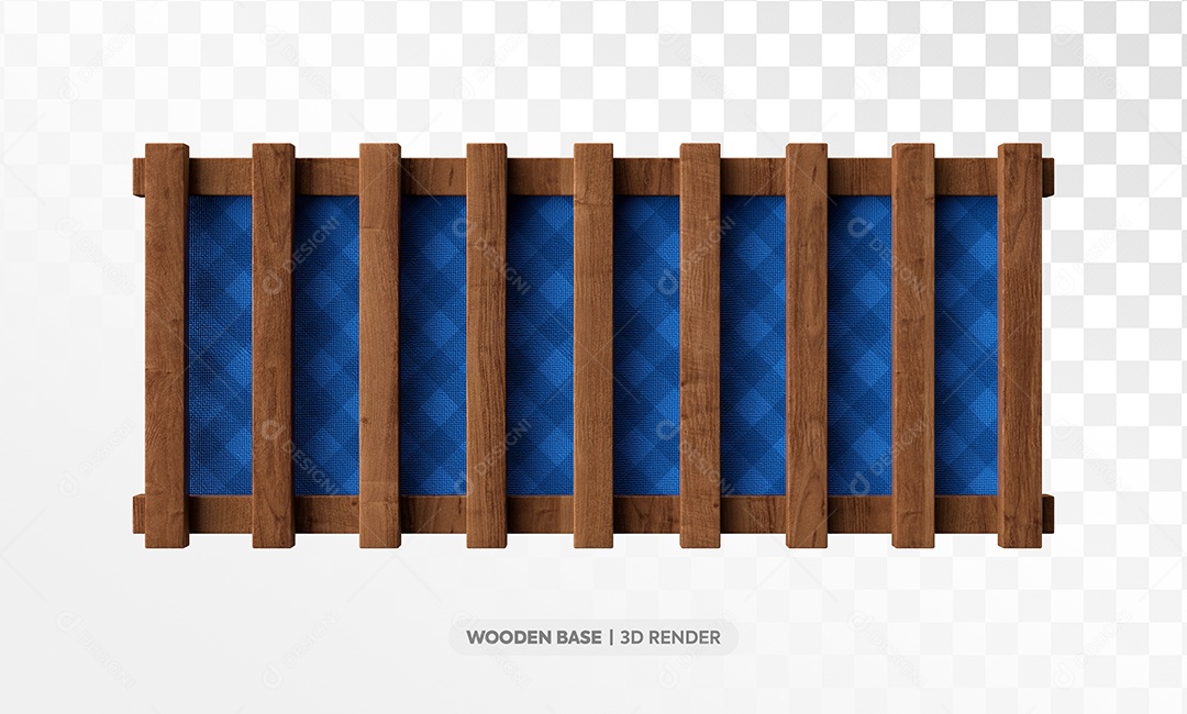 Cerca de Madeira com Tecido Elemento 3D para Composição PSD