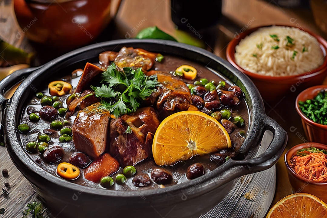 Feijoada brasileira comida