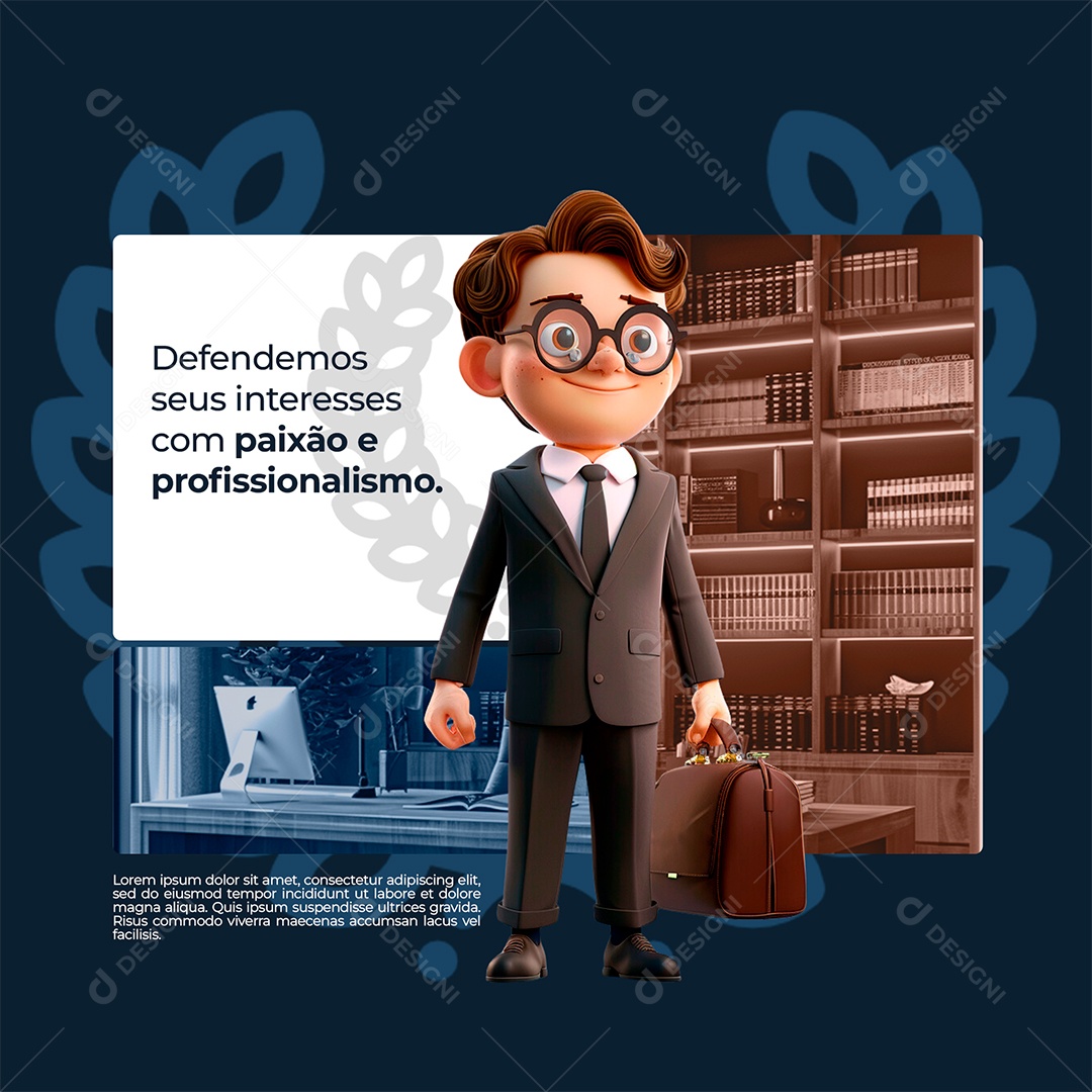 Advocacia Defendemos Social Media PSD Editável