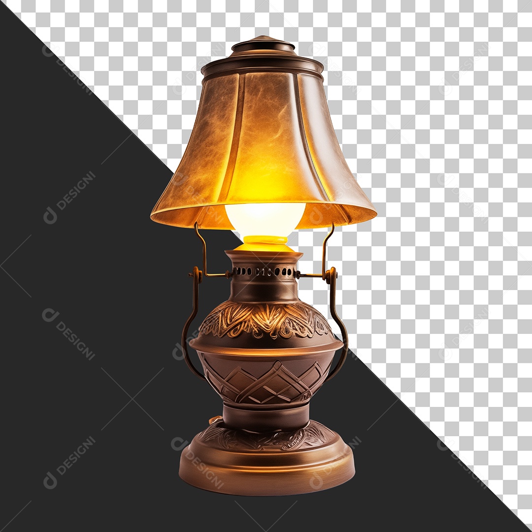 Luminária Elemento 3D para Composição