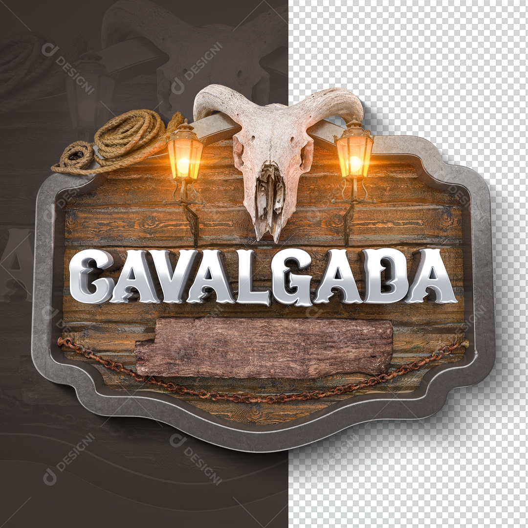 Selo 3D Cavalgada PSD