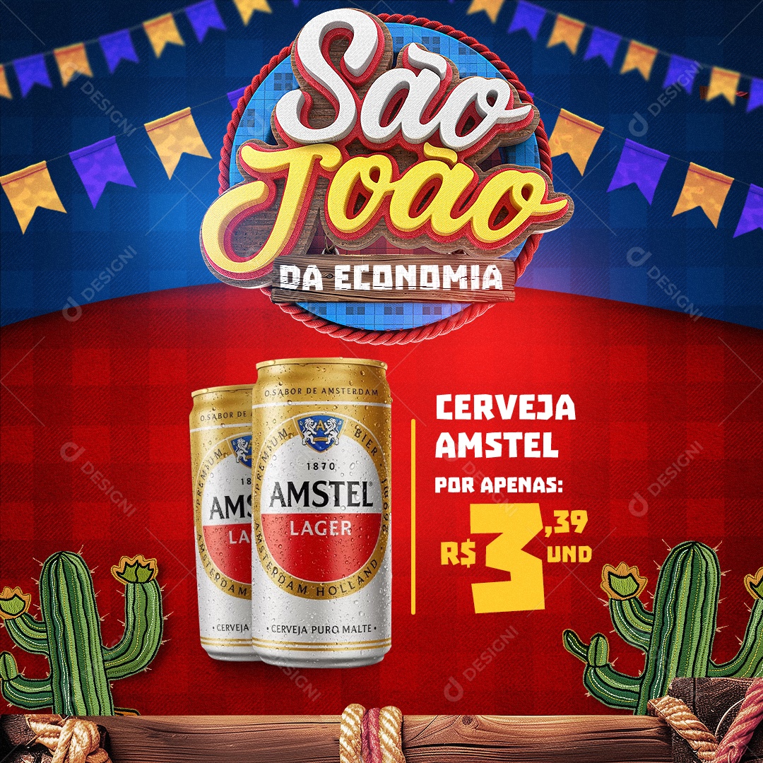 Social Media São João da Economia Social Media PSD Editável