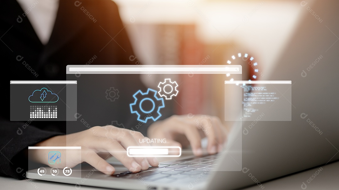 Atualizações de software ou de sistema operacional para manter seu dispositivo atualizado
