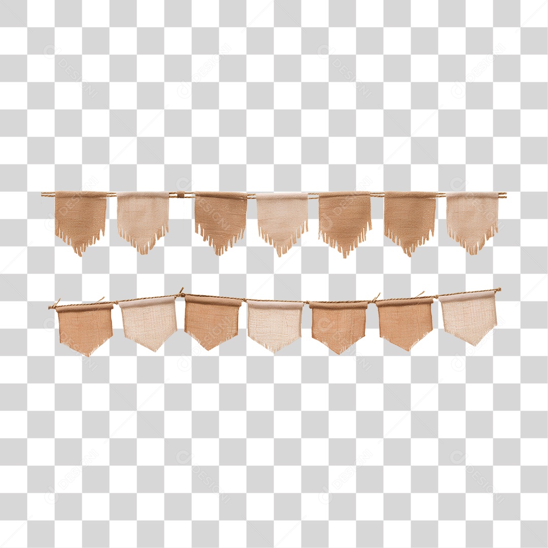 Bandeiras de Festa Junina PNG Transparente