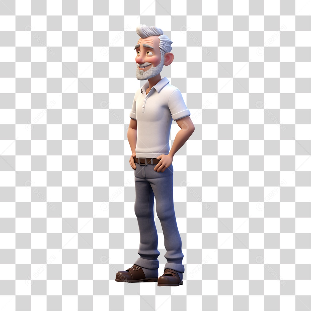 Personagem Pai Velho PNG Transparente