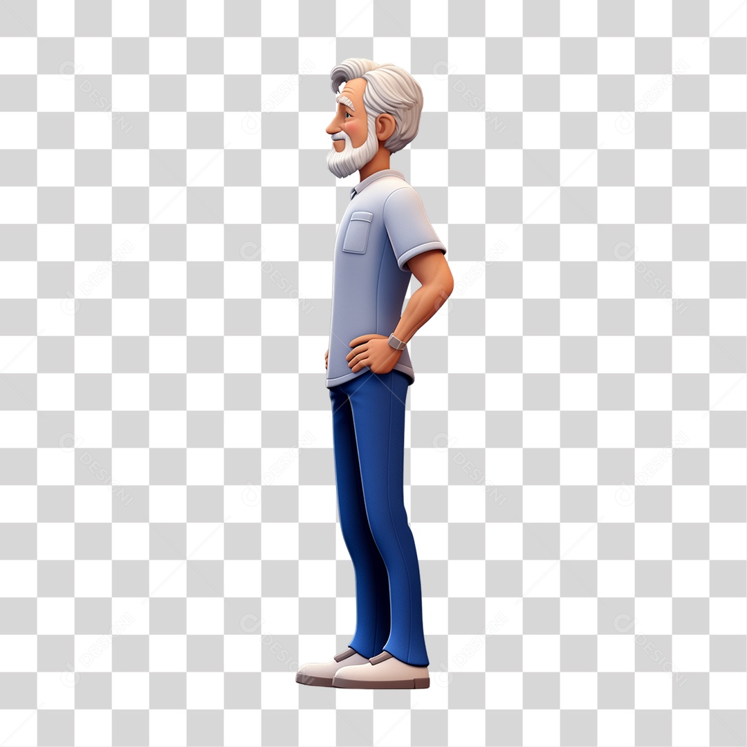 Personagem Pai Velho PNG Transparente