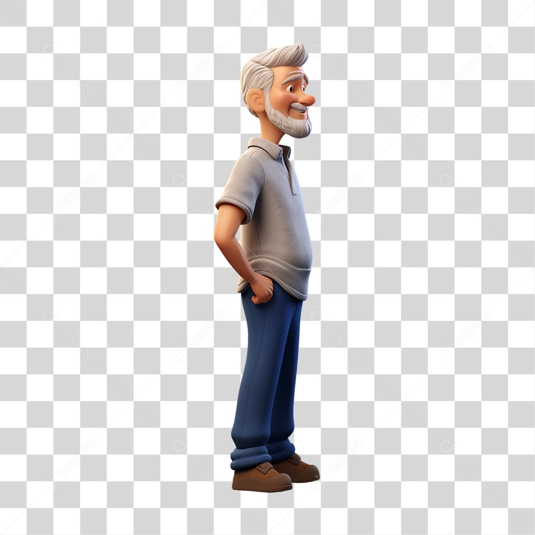 Personagem Pai Velho PNG Transparente