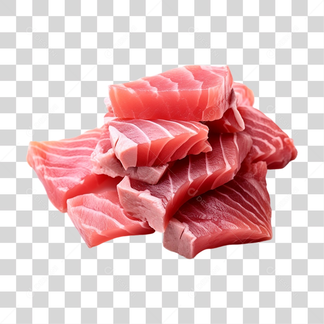 Pedaços de Atum Peixe PNG Transparente