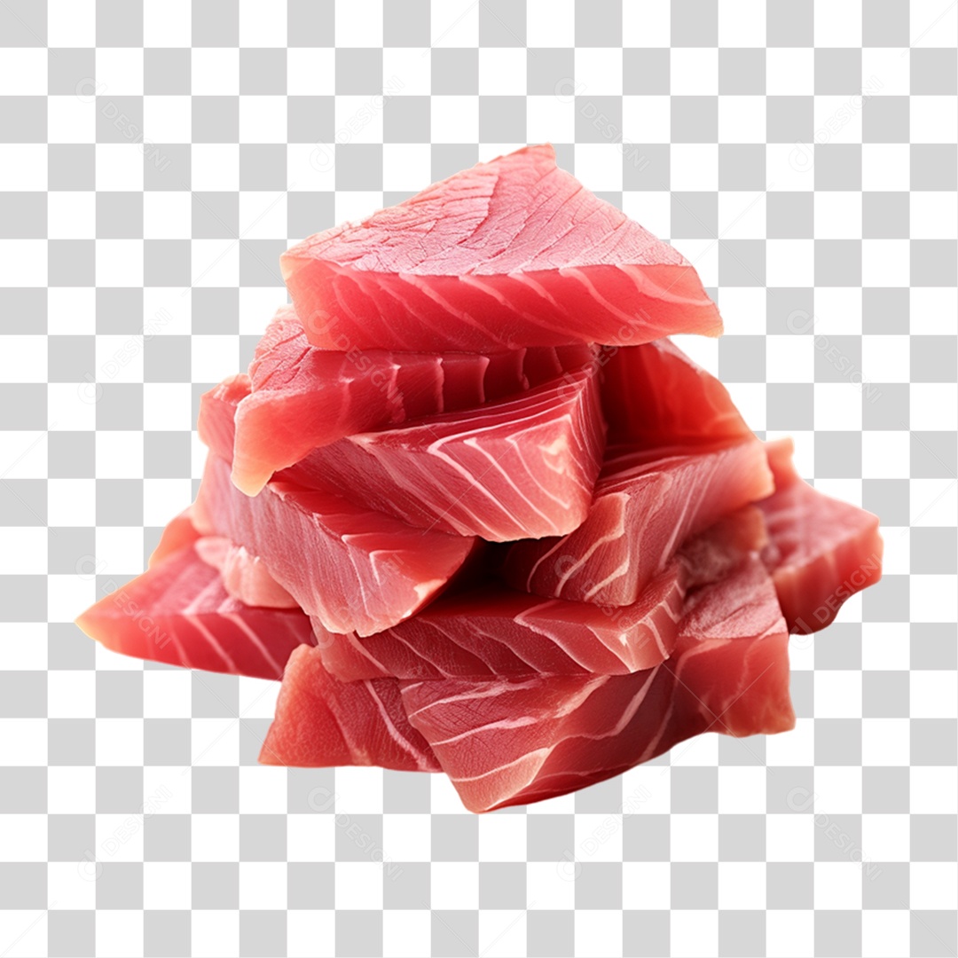 Pedaços de Atum Peixe PNG Transparente