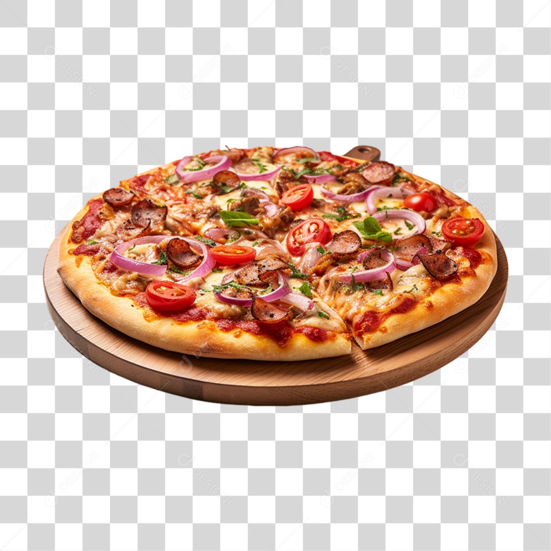 Pizza Vários Sabores PNG Transparente