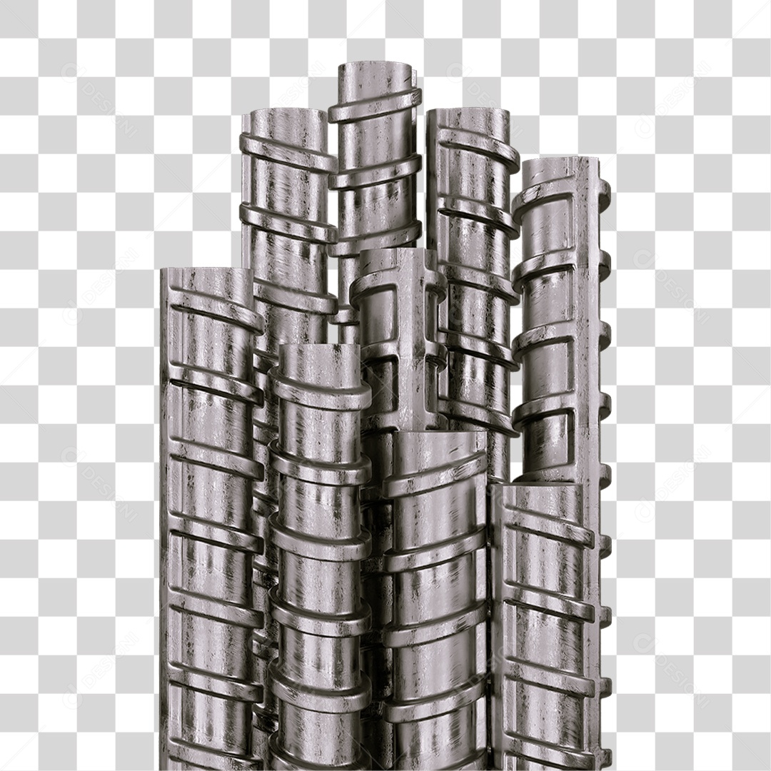 Barra de Ferro Treliça PNG Transparente