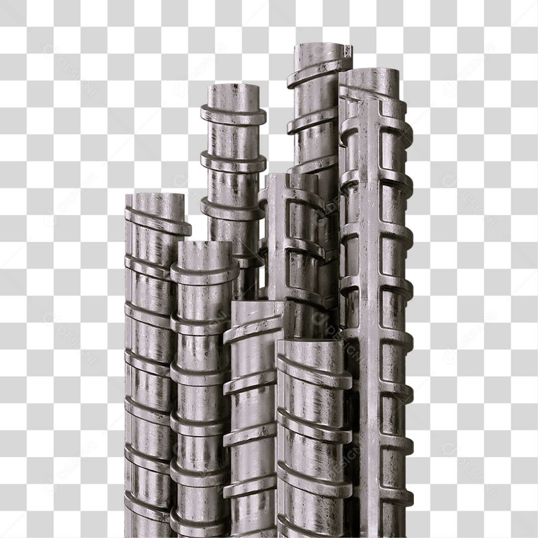 Barra de Ferro Treliça PNG Transparente