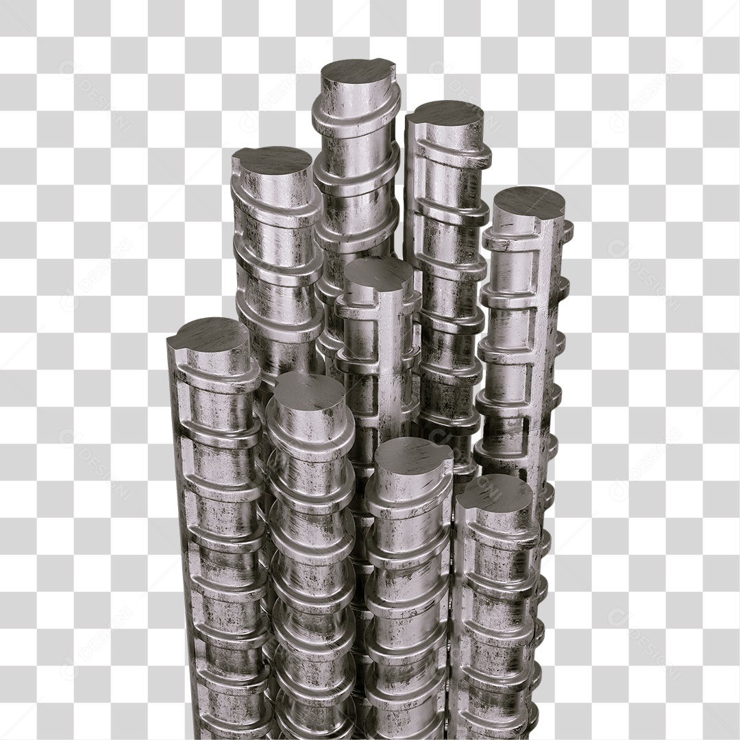 Barra de Ferro Treliça PNG Transparente