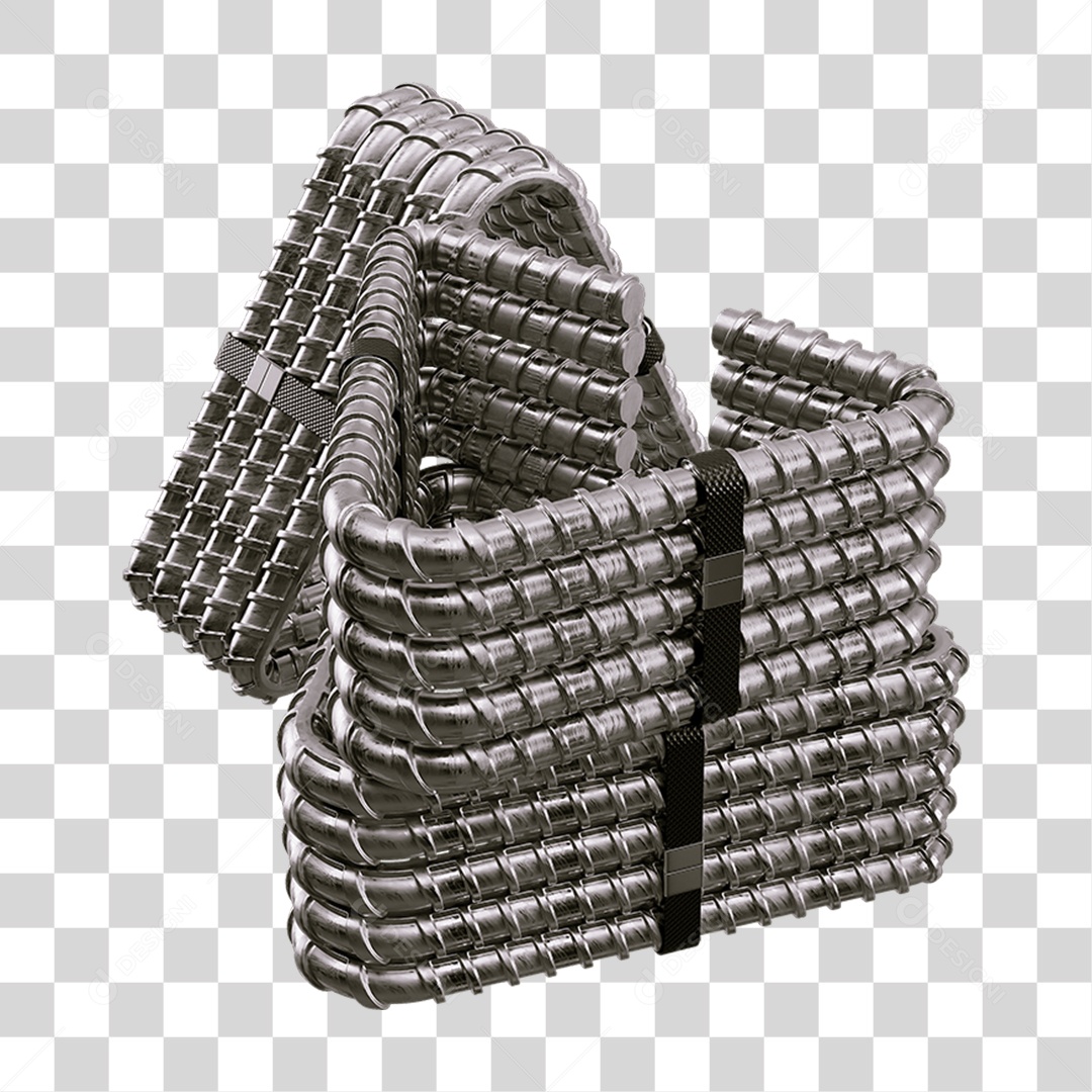 Barra de Ferro Treliça PNG Transparente