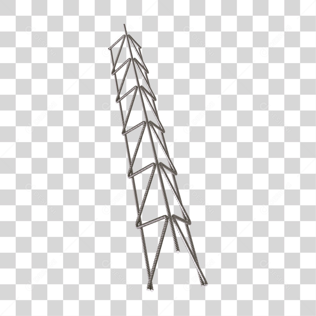 Barra de Ferro Treliça PNG Transparente