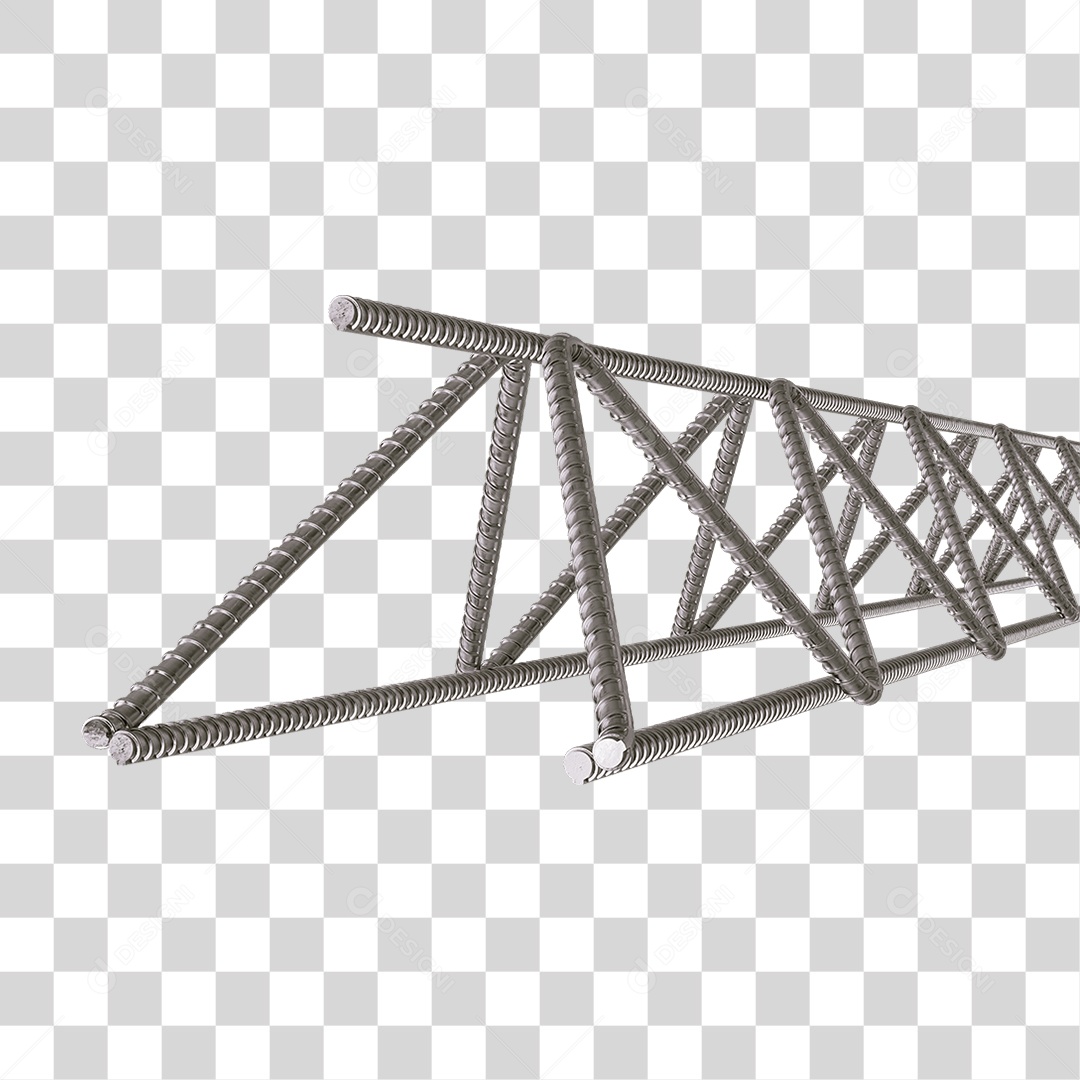 Barra de Ferro Treliça PNG Transparente