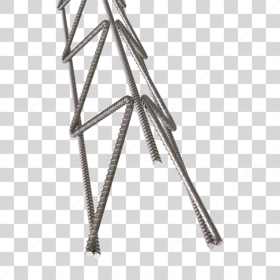 Barra de Ferro Treliça PNG Transparente