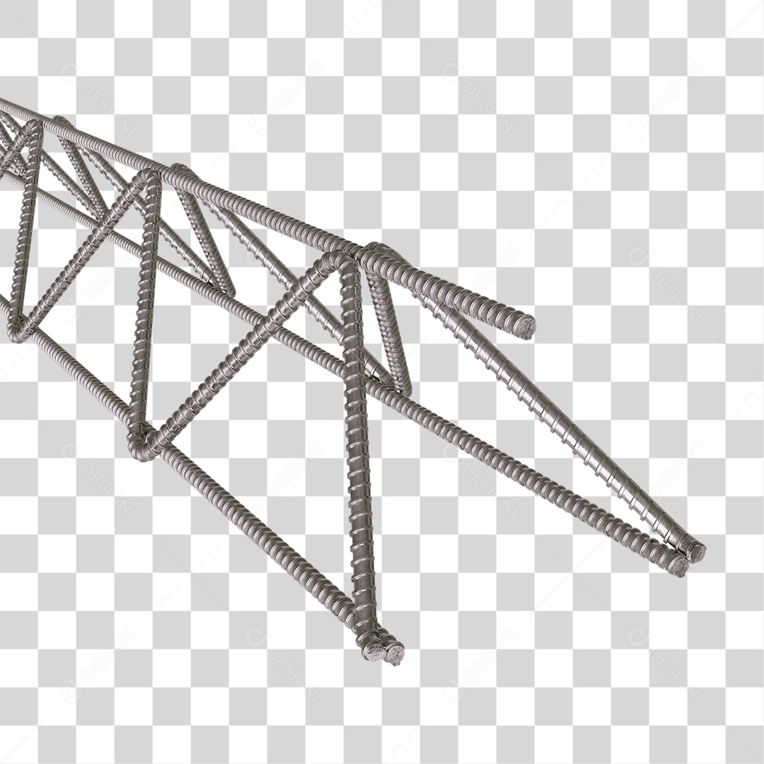 Barra de Ferro Treliça PNG Transparente