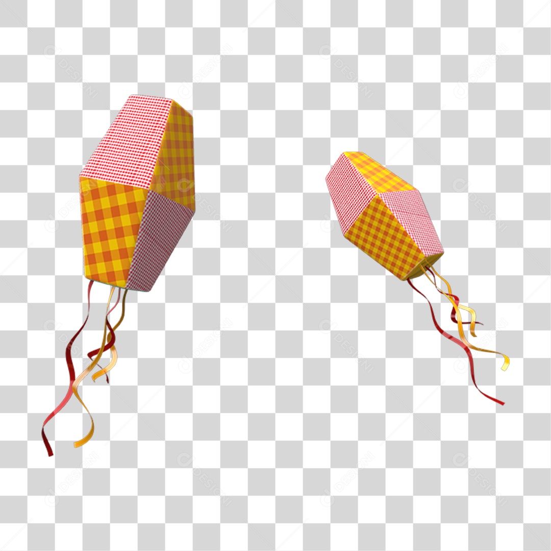 Balões de Festa Junina PNG Transparente